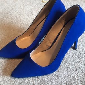 Royal blue heels